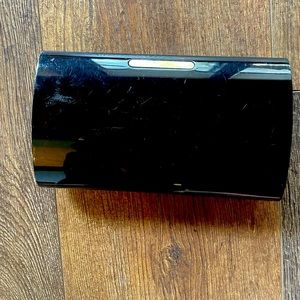 Tortoise Colored Hard-Sided Clutch